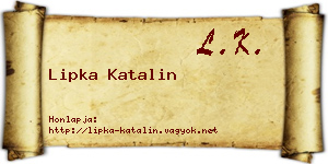 Lipka Katalin névjegykártya