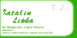 katalin lipka business card